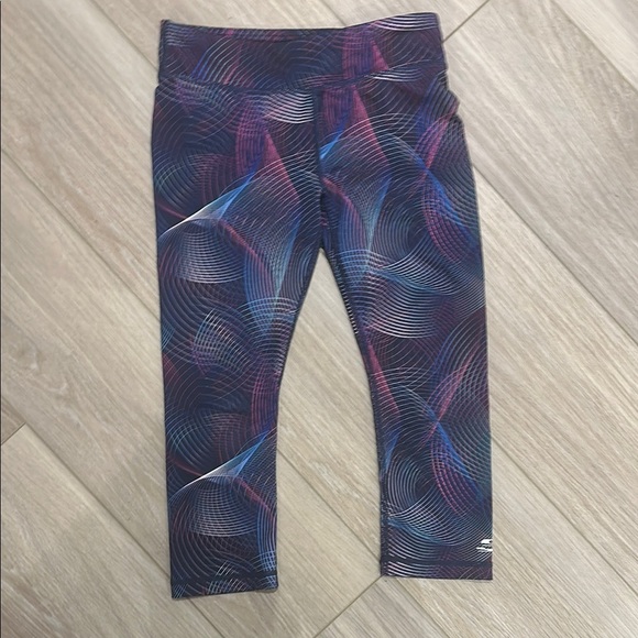 Skechers Blue and Purple Geometric Capri Leggings - Picture 3 of 7